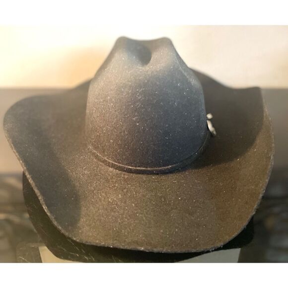 Texana Montero 10X Horma Marlboro Color BLACK WESTERN HAT Size 57/7 1/8 - Picture 1 of 11